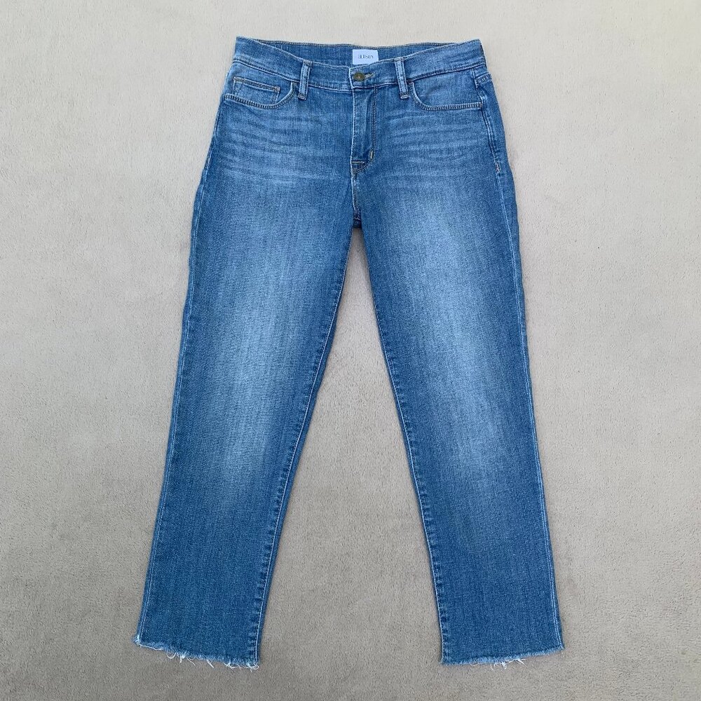Hudson Natalie Mid Rise Slim Boyfriend Crop Jeans Sz27